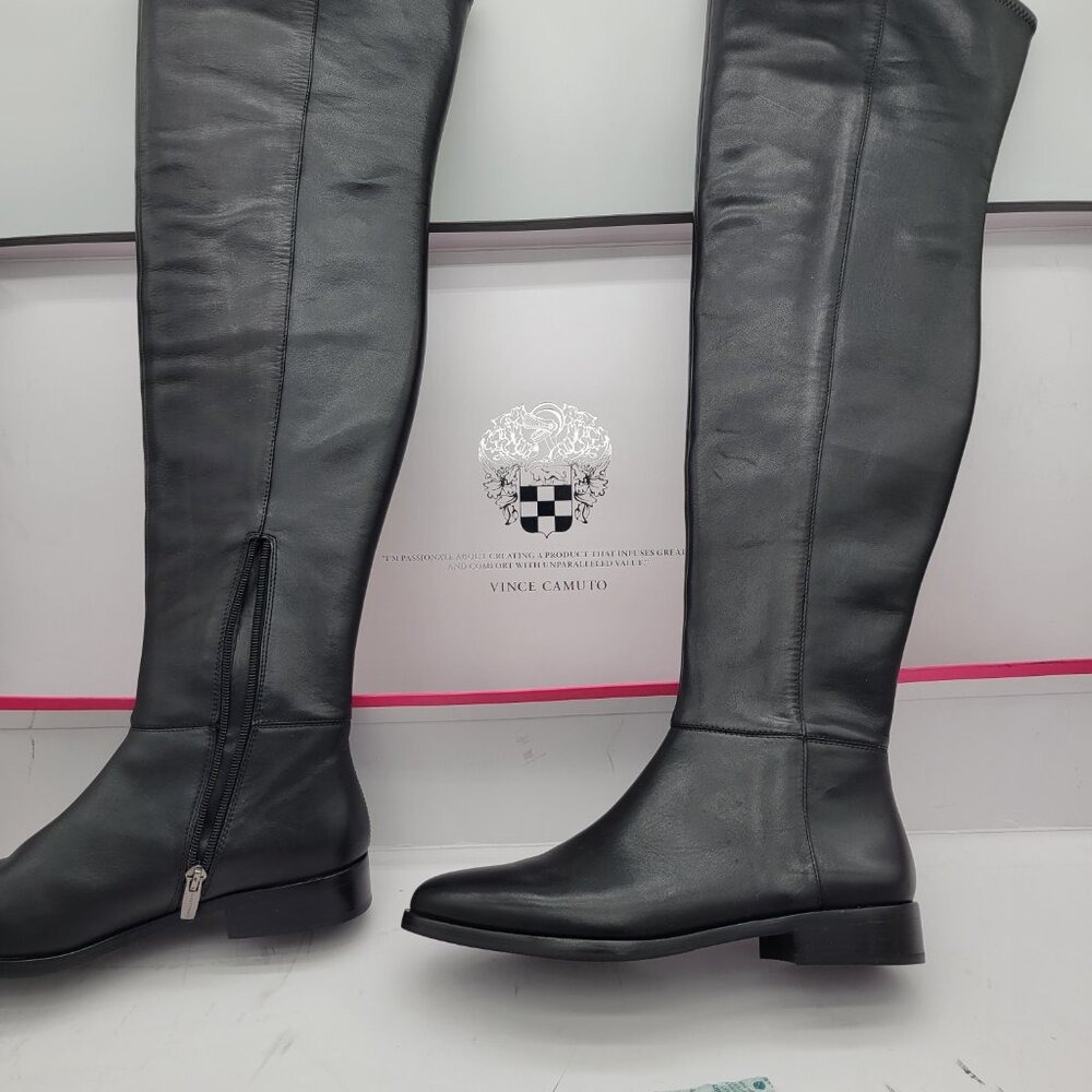Black -Leather/manmade upper- Boot By Vince Camuto